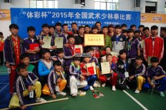 少林小龙武院在“体彩杯”2015全国少林拳比赛中获130枚奖牌